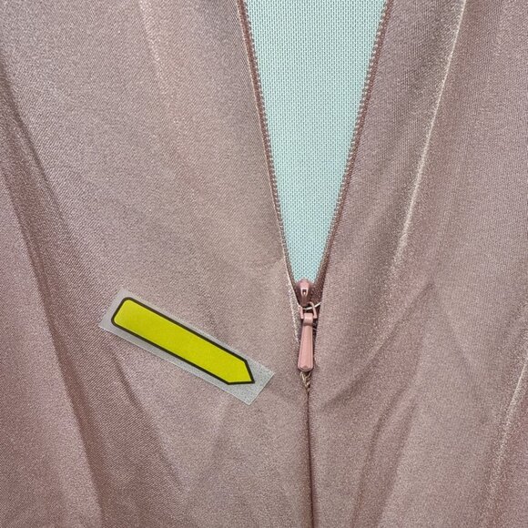 Mac Duggal Size 0 Pink 49093 Embellished Neck Trumpet Prom Formal Gown Dress - Picture 9 of 13